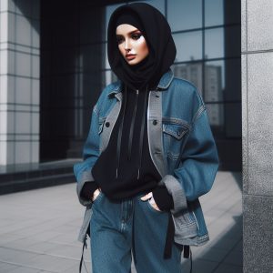ایده های ست هودی مشکی زنانه 2