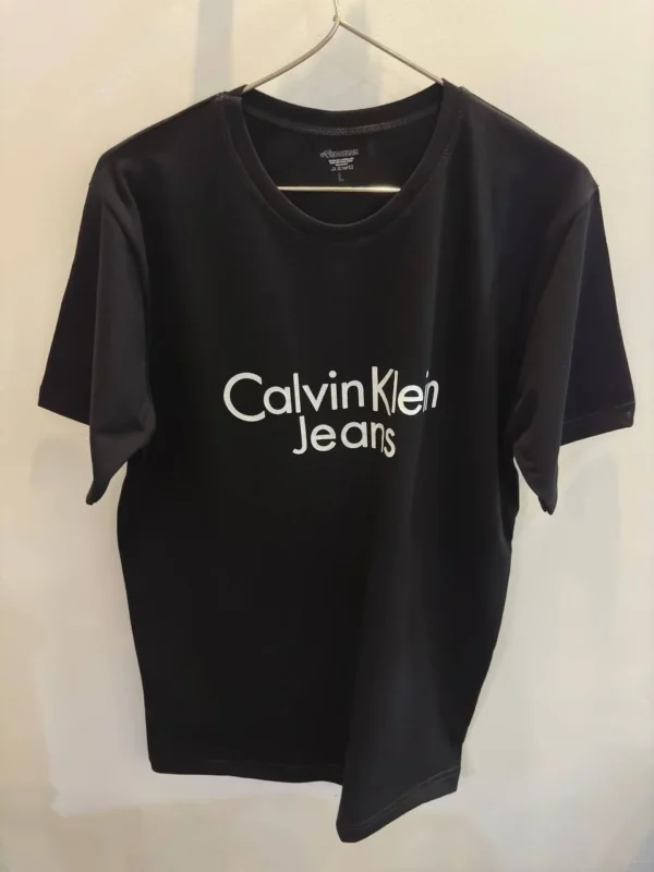 تیشرت عمده مردانه پنبه سوپر طرح calvin klein - Image 2