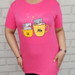 تیشرت زنانه طرح me u عمده (4)