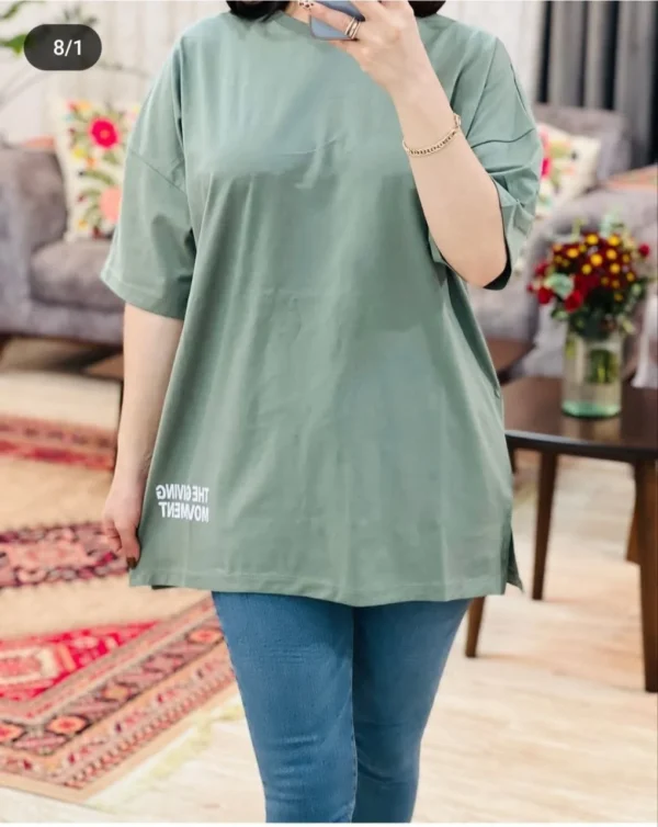 تیشرت لش زنانه طرح The Giving Movement عمده 6 تیشرت لش زنانه طرح The Giving Movement عمده (1) 2