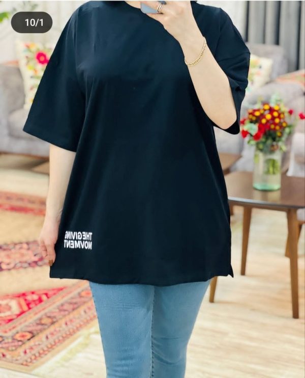 تیشرت لش زنانه طرح The Giving Movement عمده (1)