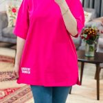 تیشرت لش زنانه طرح The Giving Movement عمده (1) 5
