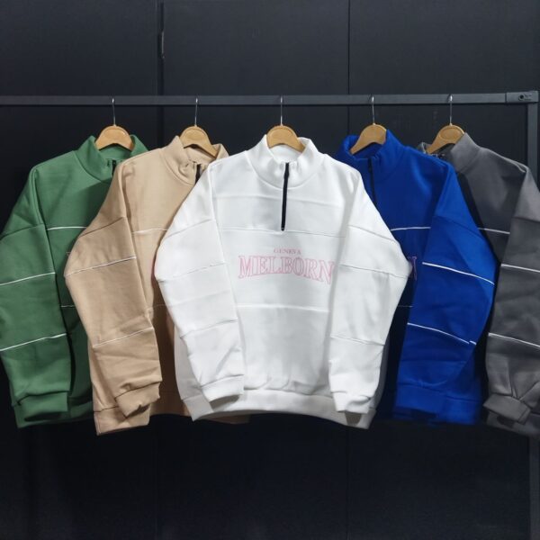 دورس نیم زیپ زنانه طرح melborn عمده (5 عددی)