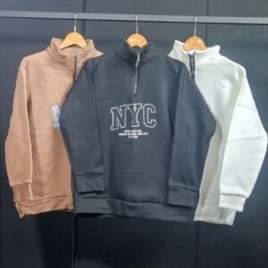 دورس نیم زیپ زنانه طرح nyc عمده (4عددی)
