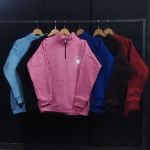 دورس نیم زیپ دخترانه طرح قلبی عمده