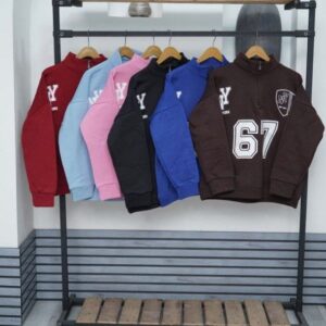 دورس نیم زیپ زنانه طرح شماره دار 67 عمده(6 عددی)