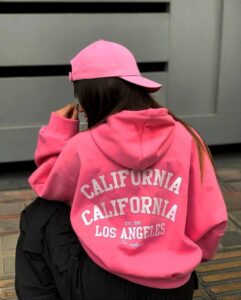 سویشرت دخترانه طرح کالیفرنیا عمده