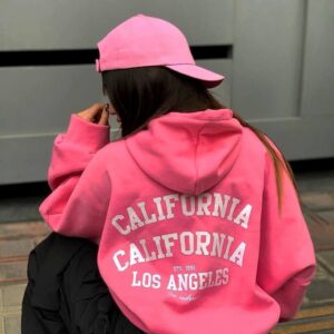 سویشرت دخترانه طرح کالیفرنیا عمده