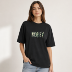 تیشرت باکسی زنانه طرح money عمده